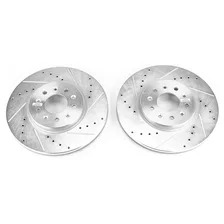 Front DRILLEDSLOTTED ROTOR PAIR image 2