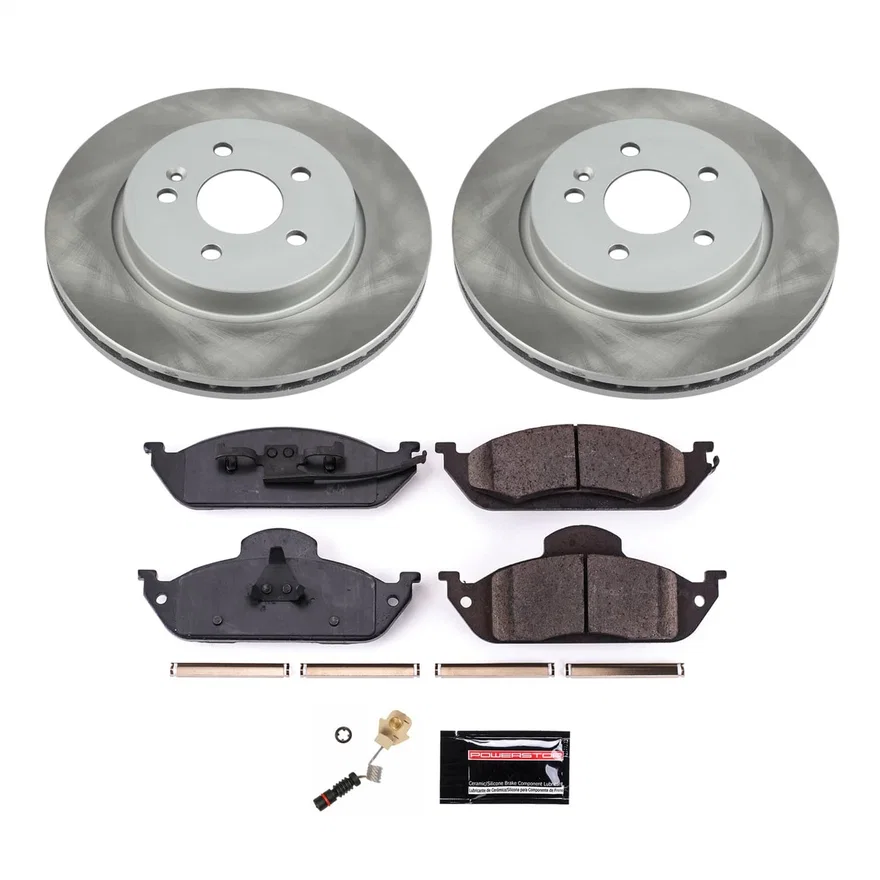 Front SEMI-COATED ROTOR KIT for Mercedes-Benz