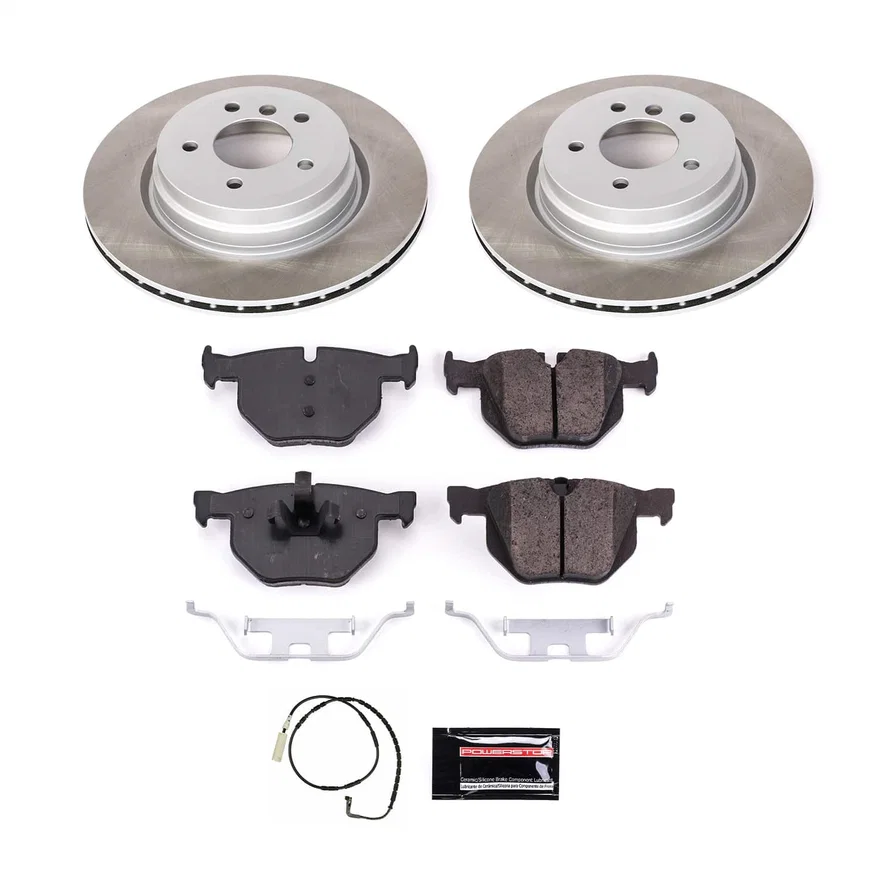 Rear SEMI-COATED ROTOR KIT for BMW