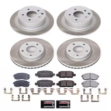 Front and Rear SEMI-COATED ROTOR KIT for Nissan Sentra image 1