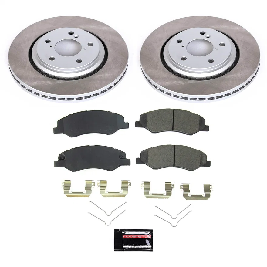 Front SEMI-COATED ROTOR KIT for Honda Odyssey