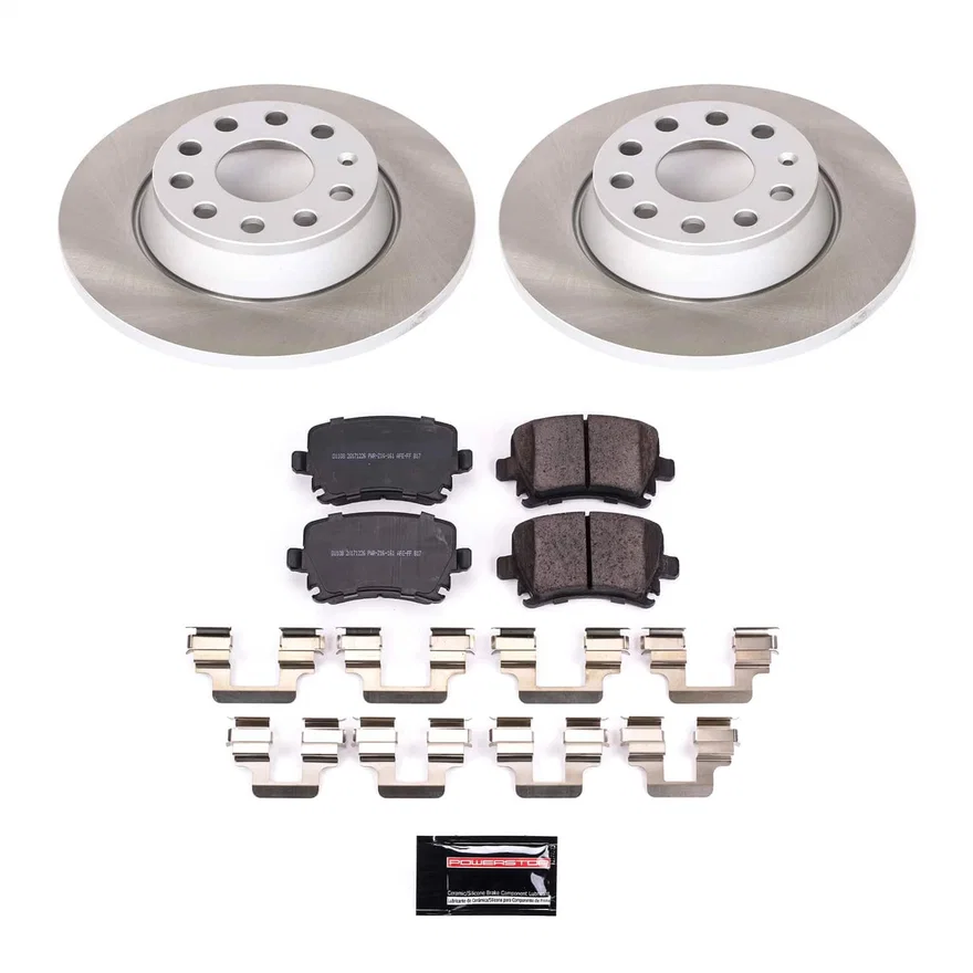 Rear SEMI-COATED ROTOR KIT for Volkswagen Eos