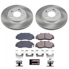 Front SEMI-COATED ROTOR KIT for Acura TL image 1