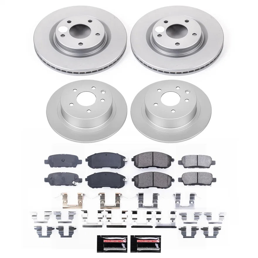 Front and Rear Z17 COATED BRAKE KIT for Nissan Juke