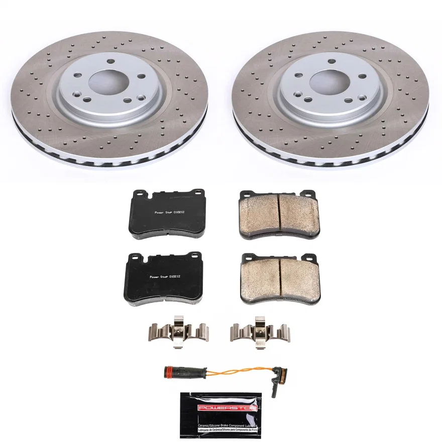 Front SEMI-COATED ROTOR KIT for Mercedes-Benz