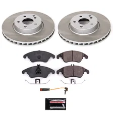 Front SEMI-COATED ROTOR KIT for Mercedes-Benz SLK300 image 1