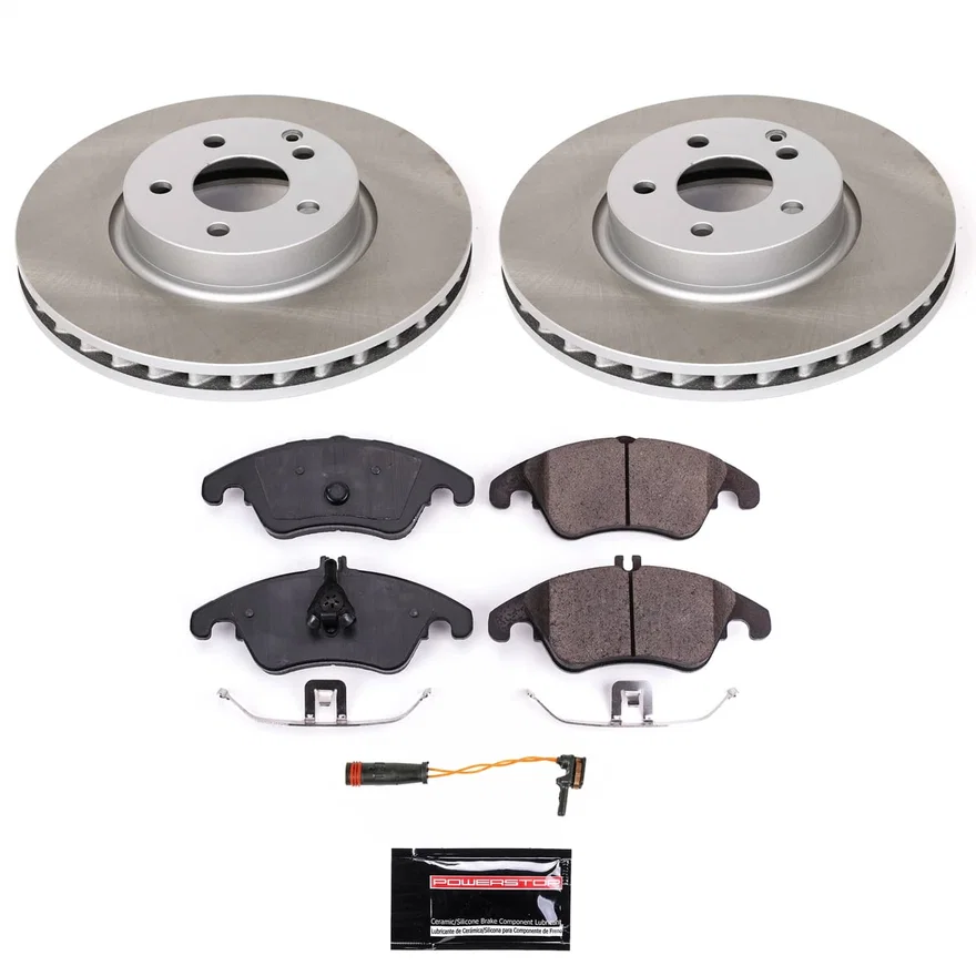 Front SEMI-COATED ROTOR KIT for Mercedes-Benz SLK300