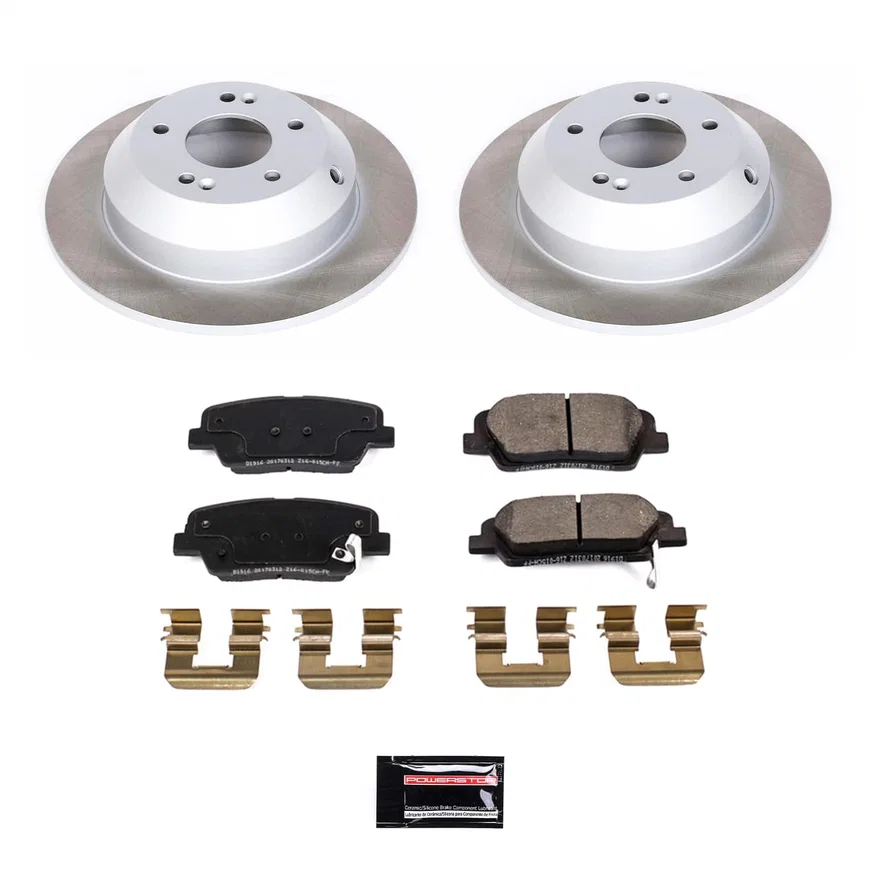 Rear SEMI-COATED ROTOR KIT for Hyundai Santa Fe XL