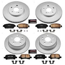 Front and Rear Z17 COATED BRAKE KIT for Toyota image 2