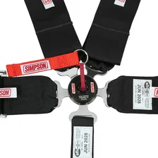 Racing LCL 55" Lap Bolt-In 5-Point Pull-Down Harness Black image 3