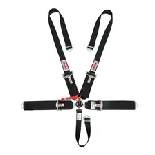 Racing LCL 55" Lap Bolt-In 5-Point Pull-Down Harness Black image 1