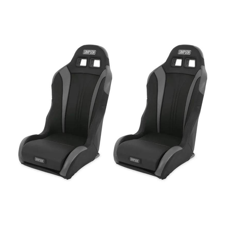 Racing Vortex II Off-Road Suspension Seats Black/Charcoal PAIR