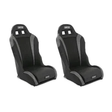 Racing Vortex II Off-Road Suspension Seats Black/Charcoal PAIR image 6