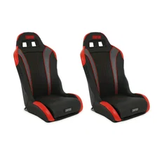 Racing Vortex II Off-Road Suspension Seats Black/Red PAIR image 7