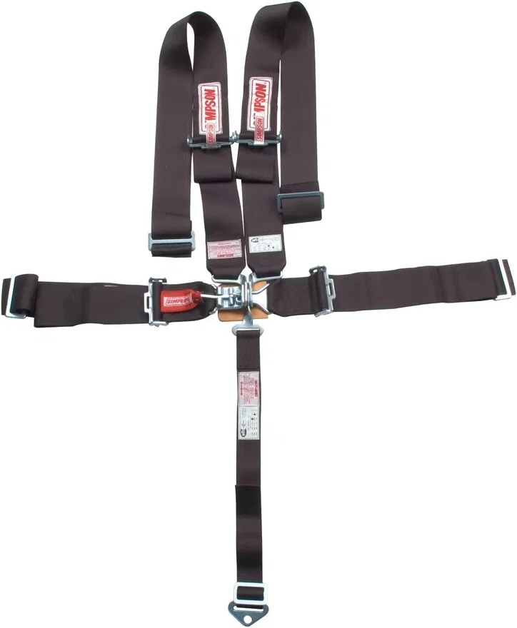 Racing  Latch and Link Lap Wrap-Around 5-Point Pull-Down Harness