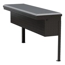 Gloss Black Aluminum 48" Truck Side Tool Box, Low Profile (LTL Shipping Only) image 6