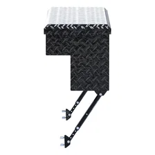 Gloss Black Aluminum 36" Truck Side Tool Box with Space-Saving Legs image 5