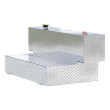 Hammerhead-Style 100-Gallon Bright Aluminum L-Shape Transfer Tank image 4