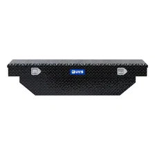 Gloss Black Aluminum 63" Angled Crossover Truck Tool Box (LTL Shipping Only) image 2