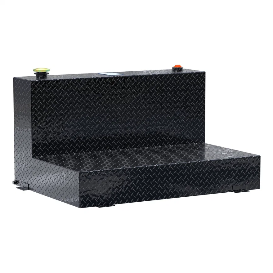 Gloss Black 85-Gallon L-Shape Aluminum Transfer Tank