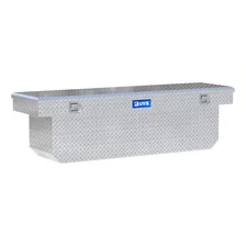 Bright Aluminum 72" Deep Angled Crossover Truck Tool Box image 1