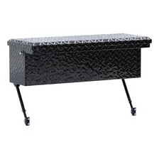 Gloss Black Aluminum 36" Truck Side Tool Box with Low Profile, Space-Saving Legs image 4