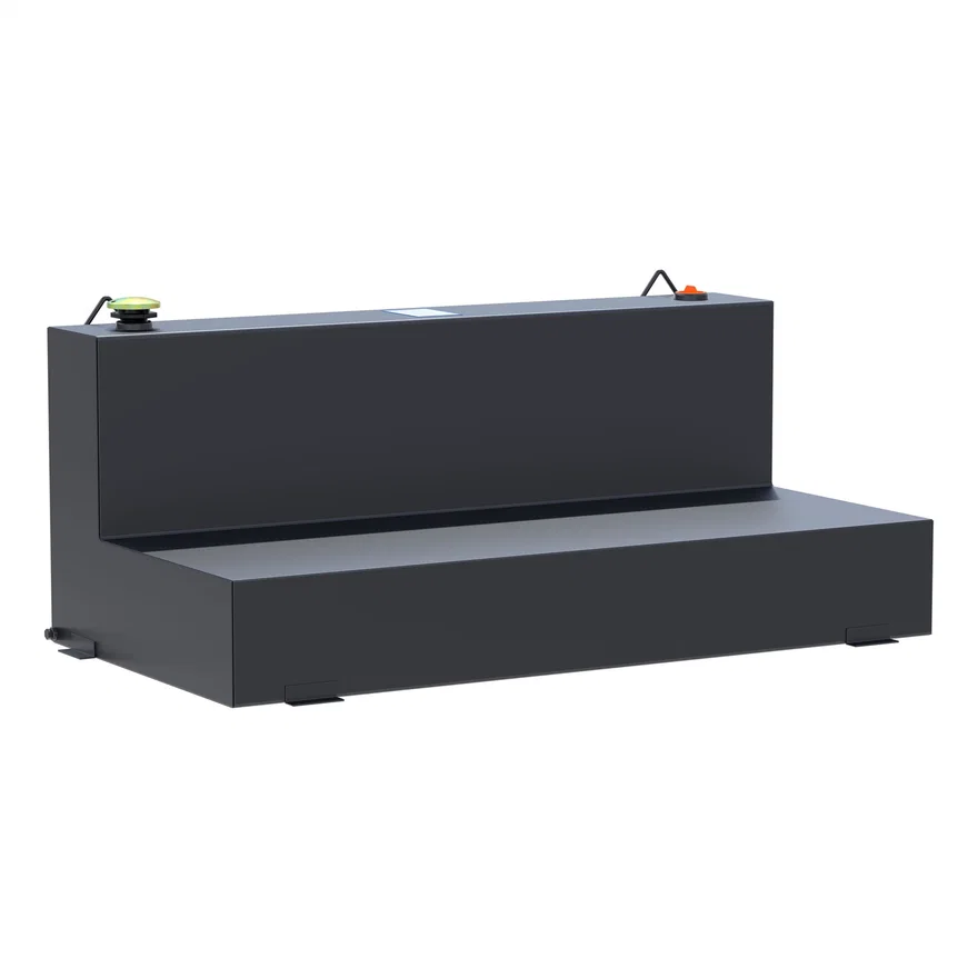 Matte Black 100-Gallon L-Shape Steel Transfer Tank