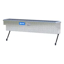 Bright Aluminum 60" Truck Side Tool Box with Space-Saving Legs image 3