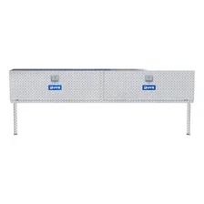 Bright Aluminum 96" Double-Door Topside Truck Tool Box image 2