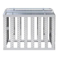 Bright Aluminum 36" x 36" Single-Door Dog Box image 5