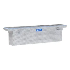 Bright Aluminum 72" Deep Slim Crossover Box with Low Profile (Heavy Packaging) image 1