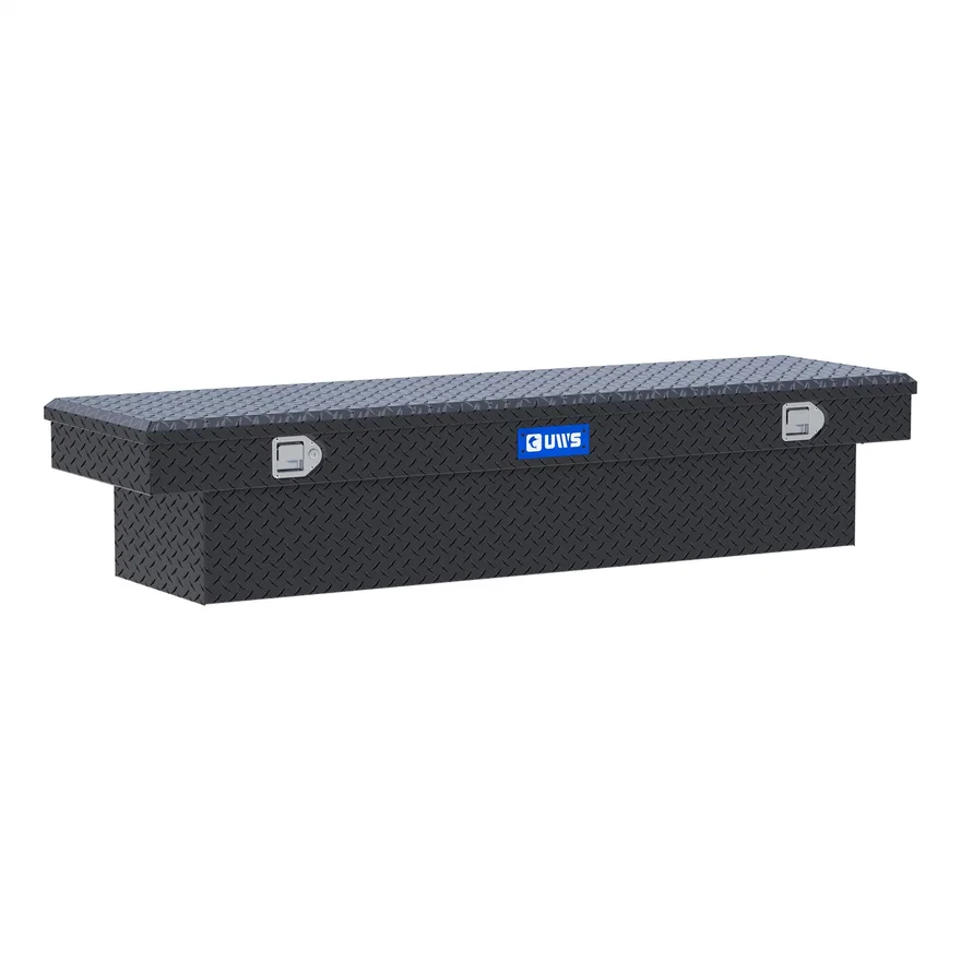 Matte Black Aluminum 72" Crossover Truck Tool Box (Heavy Packaging)