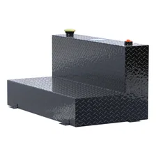 Gloss Black 75-Gallon L-Shape Aluminum Transfer Tank image 4