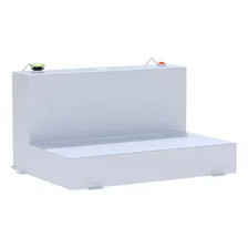 White 85-Gallon L-Shape Steel Transfer Tank image 1