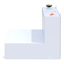 White 100-Gallon L-Shape Steel Transfer Tank image 5