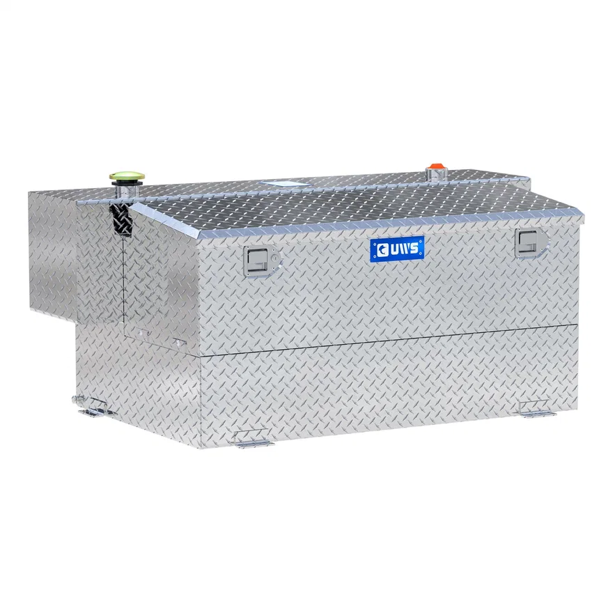 Gloss Black Hammerhead-Style 100-Gallon Aluminum Combo Transfer Tank
