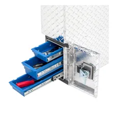 Bright Aluminum 48" Driver-Side Wheel Well Tool Box (LTL Shipping Only) image 10