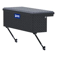 Matte Black Aluminum 36" Truck Side Tool Box with Low Profile, Space-Saving Legs image 1