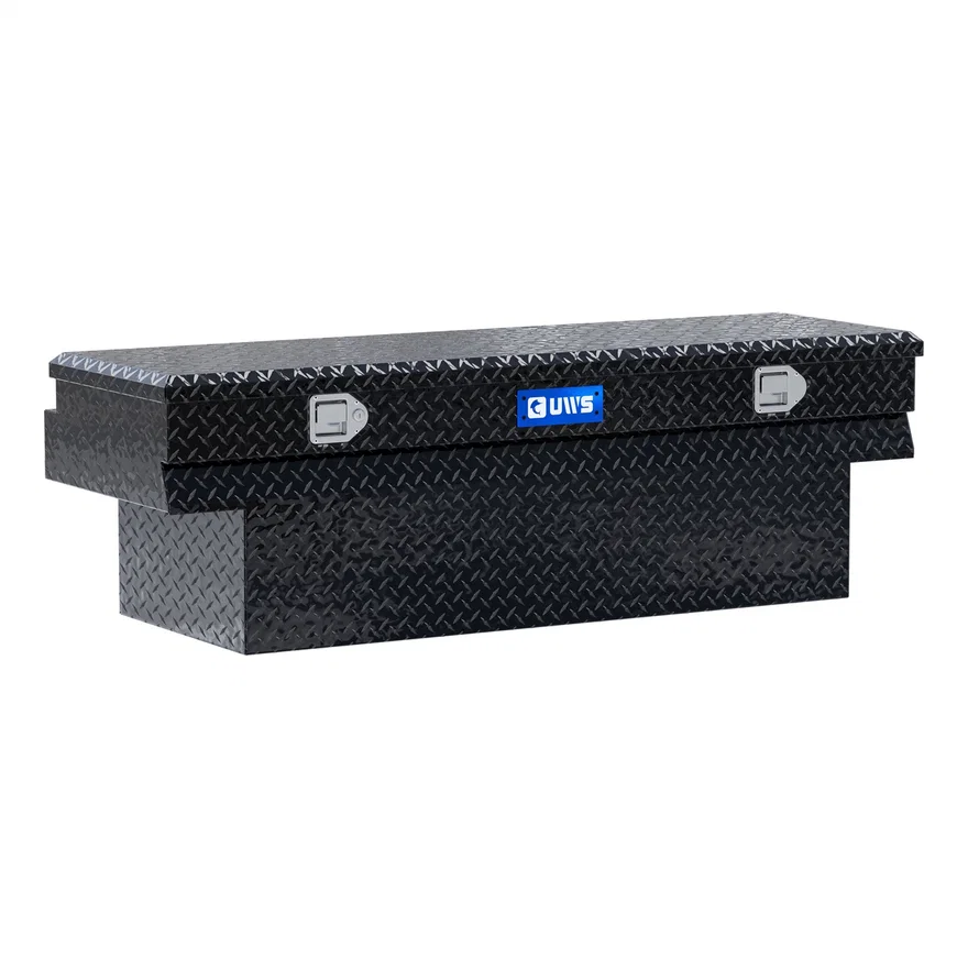 Gloss Black Aluminum 60" Notched Utility Chest Box (Heavy Packaging)