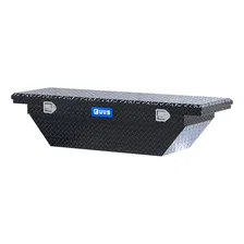 Gloss Black Aluminum 60" Angled Truck Tool Box, Low Profile (LTL Shipping Only) image 3