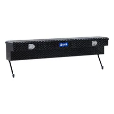 Gloss Black Aluminum 72" Truck Side Tool Box with Space-Saving Legs image 4
