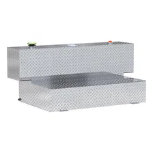 Hammerhead-Style 100-Gallon Bright Aluminum L-Shape Transfer Tank image 1