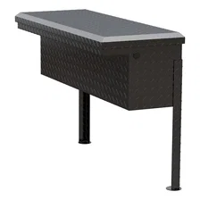 Gloss Black Aluminum 36" Truck Side Tool Box, Low Profile (LTL Shipping Only) image 6