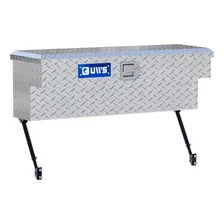 Bright Aluminum 36" Truck Side Tool Box with Space-Saving Legs image 4