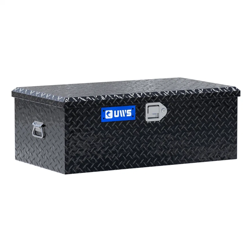 Gloss Black Aluminum 36" Foot Locker (Heavy Packaging)