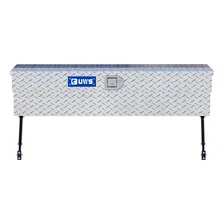 Bright Aluminum 48" Truck Side Tool Box with Space-Saving Legs image 2