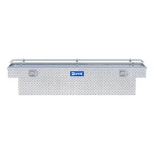 Bright Aluminum 69" Crossover Truck Tool Box with Rail image 2