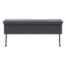 Matte Black Aluminum 48" Truck Side Tool Box with Low Profile, Space-Saving Legs image 5