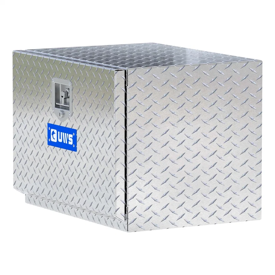 Bright Aluminum 24" Single-Door Underbody Tool Box (Heavy Packaging)
