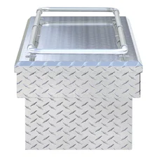 Bright Aluminum 72" Crossover Truck Tool Box with Rail image 5